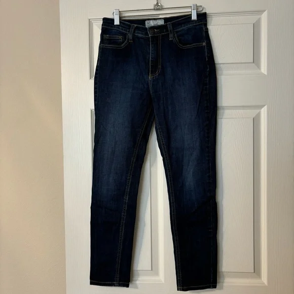 Free People Jeans Straight Leg Dark Wash 61855-16515125 Size 28 - Picture 1 of 14